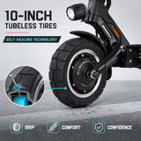 SUNNIGOO D7 Dual Motor Electric Scooter for Adults | 60V 37.1Ah, 1300W×2, 110 km Range, 10" Tubeless Tires, Hydraulic Brakes