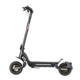 SUNNIGOO J5 600W off-road electric scooter - rear three-quarter view showing rear disc brake and wide deck