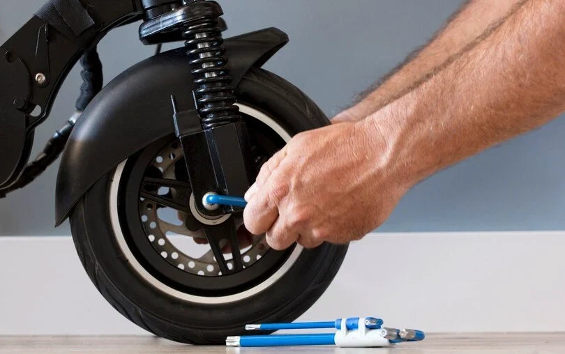The 5-Minute Pre-Ride Safety Checklist Inspecting electric scooter Brakes, Tires, Suspension