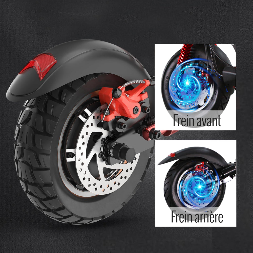 SUNNIGOO N3MAX 800W Folding Electric Scooter with Seat – Long-Range, Off-Road Tires & Dual Disc Brakes