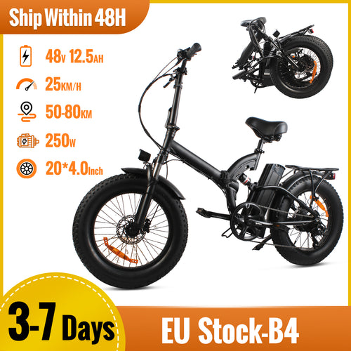 SUNNIGOO B4 folding fat tyre electric bike
