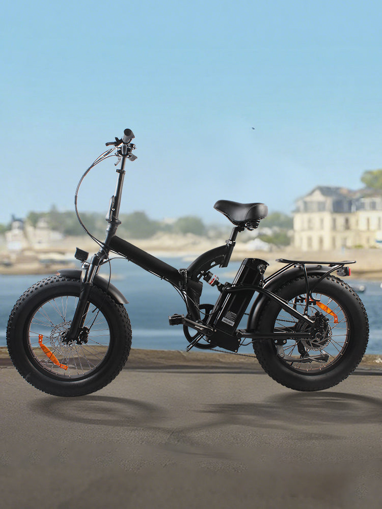 SUNNIGOO B4 e-bike with hydraulic disc brakes and rear rack
