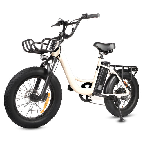 SUNNIGOO B5 20-inch fat tyre electric bike, side view