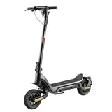 SUNNIGOO J5 600W off-road electric scooter - front three-quarter view showing front disc brake and suspension