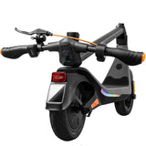 SUNNIGOO N6 electric scooter rear three quarter view with tail light